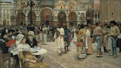La Piazza Saint-Marc, Venise - William Logsdail