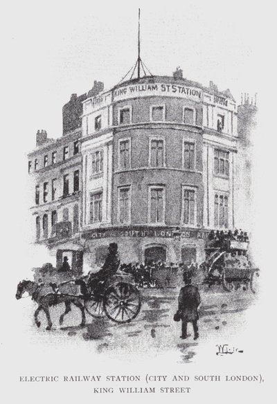 Gare de Chemin de Fer Électrique, City et South London, King William Street - William Luker