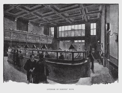 Intérieur de la banque Barings - William Luker