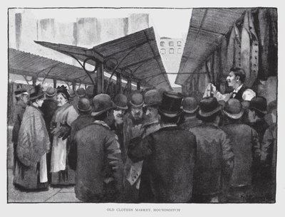 Marché aux vieux vêtements, Houndsditch - William Luker