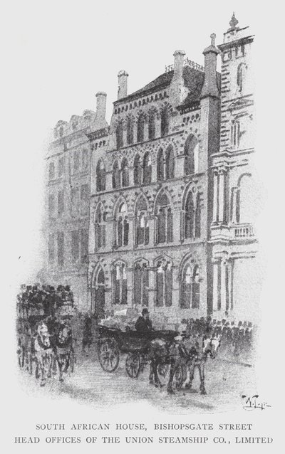 Maison sud-africaine, rue Bishopsgate, sièges sociaux de l