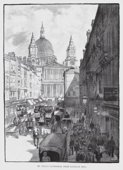 Cathédrale Saint-Paul depuis Ludgate Hill - William Luker