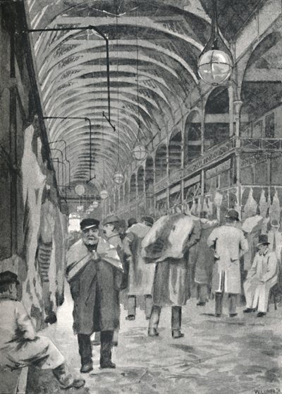 Le marché de la viande métropolitaine, Smithfield, 1891 - William Luker