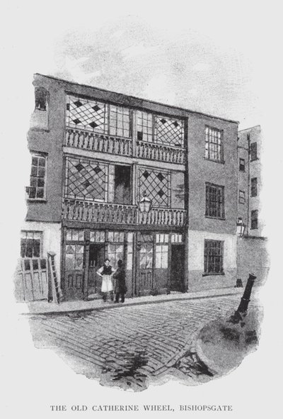 Le vieux Catherine Wheel, Bishopsgate - William Luker