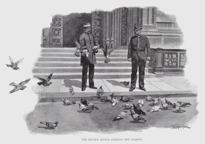 Le Record Office, Nourrir les pigeons - William Luker