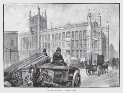 Le Record Office, Fetter Lane - William Luker