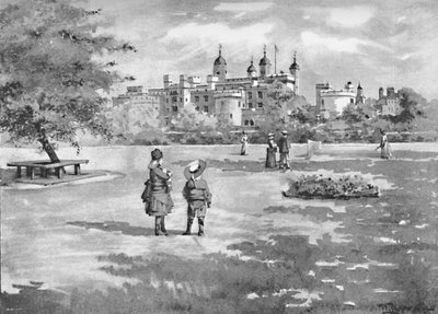 La Tour de Londres depuis Trinity Square, 1891 - William Luker