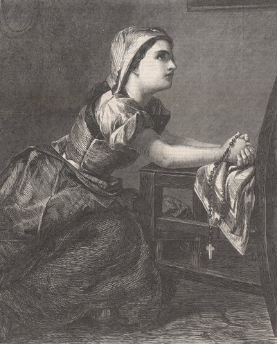 La Prière, de Illustrated London News - William Luson Thomas