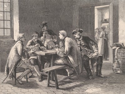 Soldats jouant aux cartes, de l
