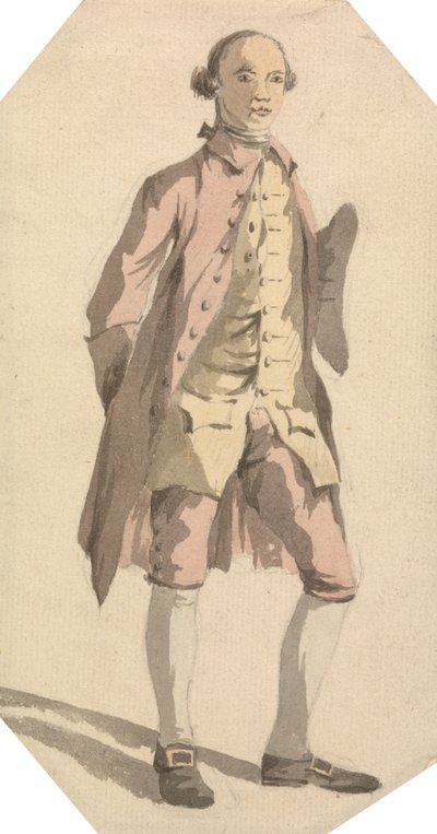 Homme en pied avec chapeau tricorne sous le bras gauche - William Marlow