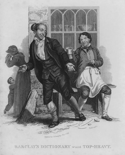 Dictionnaire Barclays, mot : Top-heavy - William Marshall (after) Craig