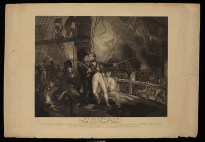 Bataille de Trafalgar et mort de Lord Viscount Nelson - William Marshall (after) Craig