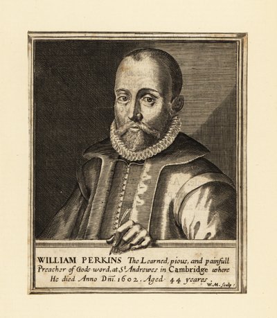 Portrait de William Perkins, clerc anglais et théologien de Cambridge - William Marshall