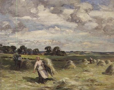 Récolte près de Salroun, East Lothian - William Marshall Brown