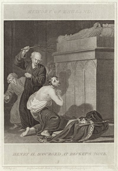Henri II fouetté sur la tombe de Becket - William Marshall Craig