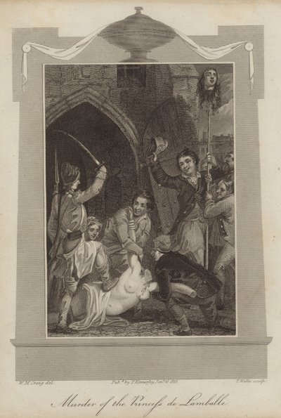 Assassinat de la Princesse de Lamballe - William Marshall Craig