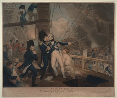 La bataille de Trafalgar et la mort de Nelson, 1806 - William Marshall Craig