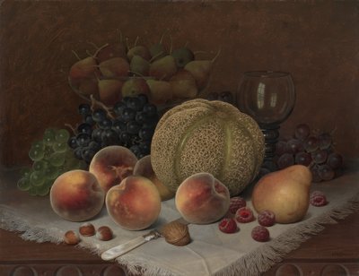 Nature morte au melon - William Mason Brown