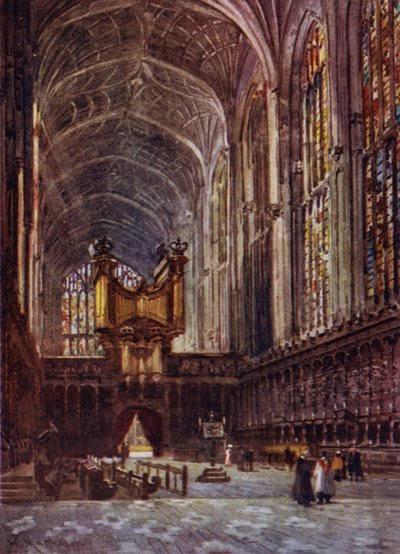 Intérieur de la Chapelle de Kings College depuis le Chœur - William Matthison