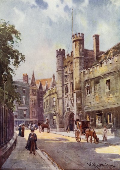 La Porte de Christs College depuis St Andrews Street - William Matthison