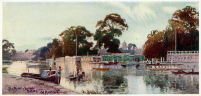 La rivière et les barges - William Matthison