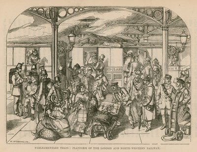 Train parlementaire : quai du London and North-Western Railway, Londres - William McConnell