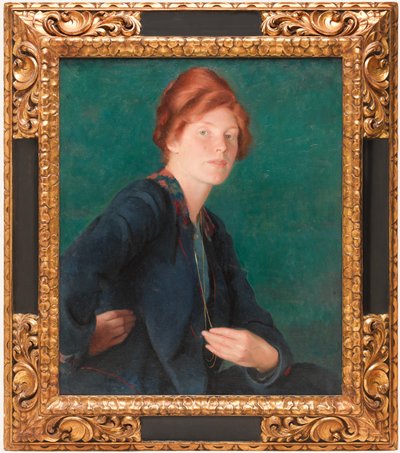 Une femme aux cheveux roux - William McGregor Paxton