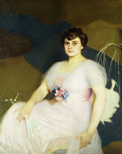Portrait de Charlotte Parker Milne - William McGregor Paxton