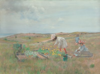 Cueillir des fleurs - William Merritt Chase