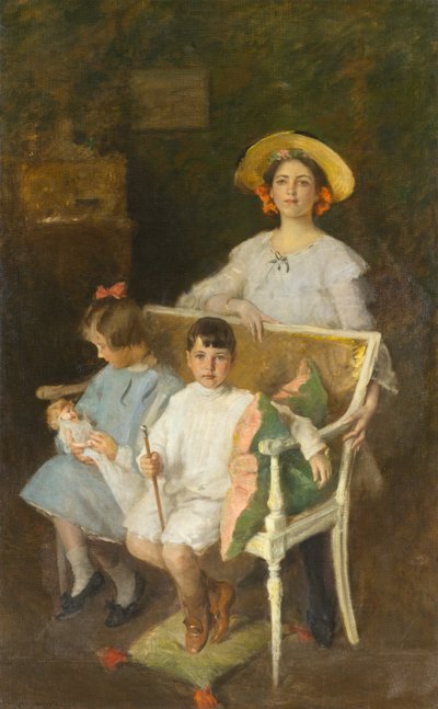 Portrait de groupe (Dorothy, Helen et Bob), vers 1904 - William Merritt Chase