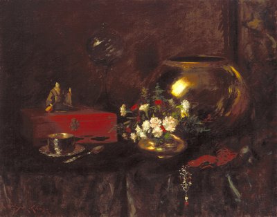 Nature morte : Bol en laiton - William Merritt Chase