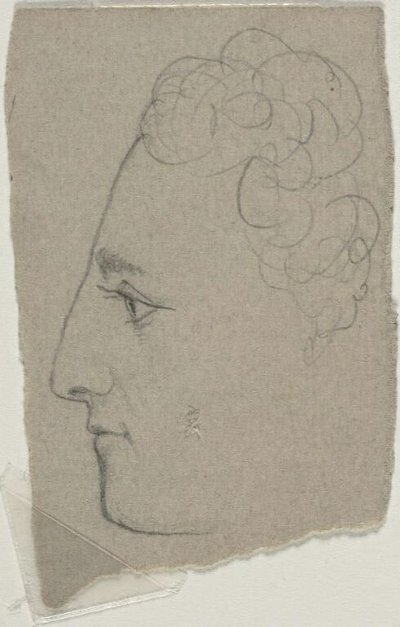Esquisse de profil - William Michael Harnett