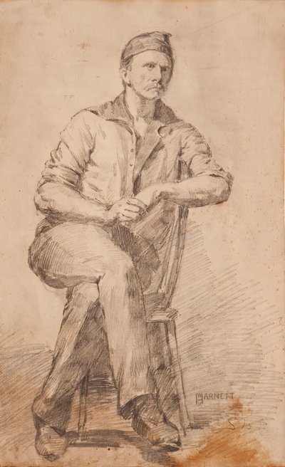 Homme assis, vers 1870 - William Michael Harnett