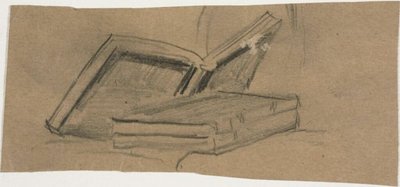 Esquisse de deux livres - William Michael Harnett