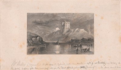 Château de Norham - Lever de lune - William Miller