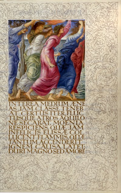 Navires en feu, illustration de « Vénus et Énée », ouverture du Livre I de l