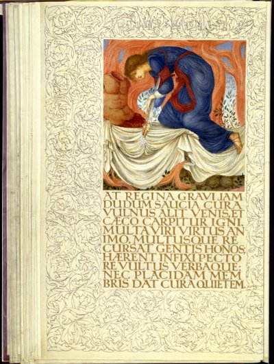 Didon se poignardant, ouverture du Livre IV de l