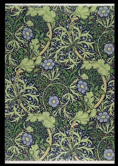 Design de papier peint aux algues, imprimé par John Henry Dearle (1860-1932), 1901 - William Morris