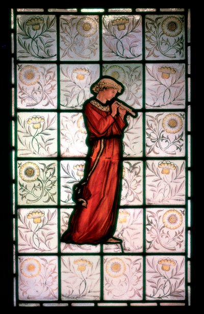 Vitrail, ménestrel, 1882-1884 - William Morris