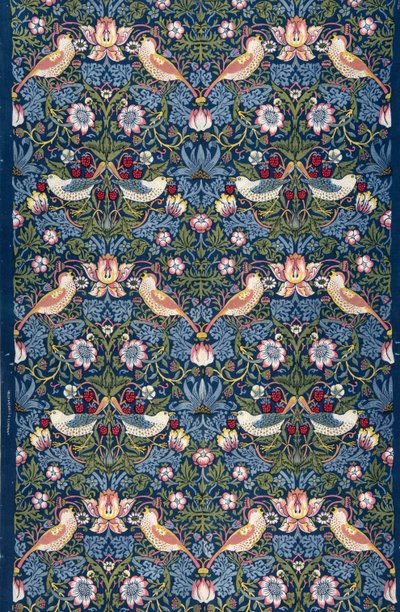Le voleur de fraises. Tissu décoratif, 1883 - William Morris