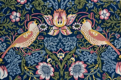 Le Voleur de Fraises. Tissu décoratif, 1883 - William Morris