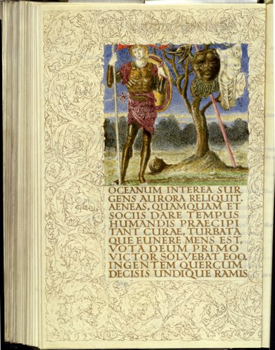 Vénus donnant des armes à Énée, ouverture du Livre VIII de l