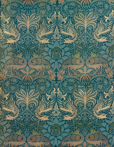 Conception textile de William Morris Peacock and Dragon, c.1880 (impression sur bois) - William Morris