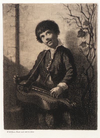 Le garçon de la vielle à roue - William Morris Hunt