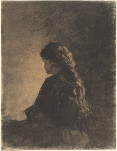 Fille assise - William Morris Hunt
