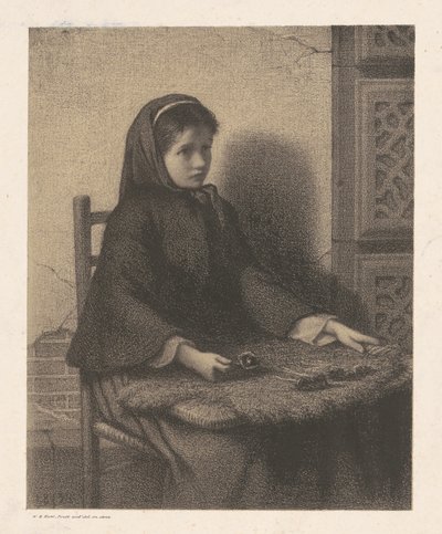 Fille violette - William Morris Hunt