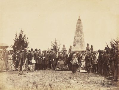 Dédicace du monument, sur le champ de bataille de Bull Run, juin - William Morris Smith