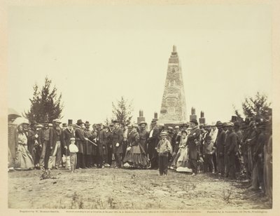 Dédicace du monument sur le champ de bataille de Bull Run, juin 1865 - William Morris Smith