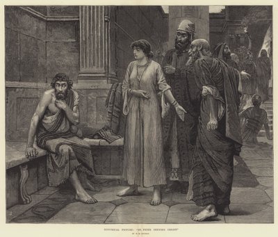 Tableau historique, Saint Pierre reniant le Christ - William Mouat Loudan