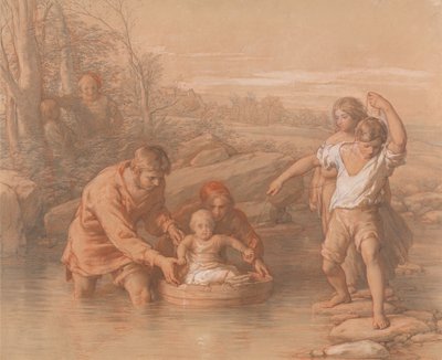 Dessin pour Le premier voyage - William Mulready